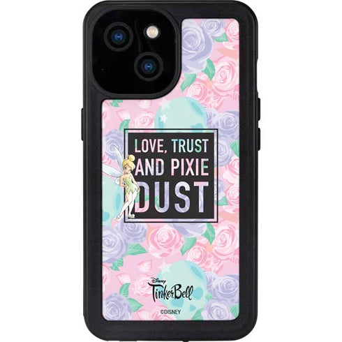 Disney Tinker Bell Love Trust and Pixie Dust iPhone 15 Waterproof Case